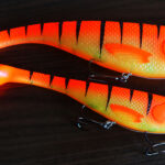 Soft Plastic Shad - Fire Tiger